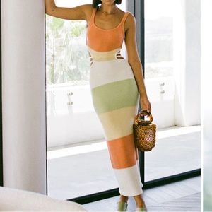 SABO skirt London knit dress. Size small, cutout dress.